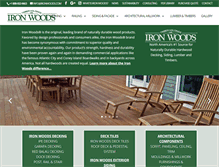 Tablet Screenshot of ironwoods.com